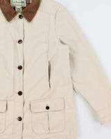 Vintage 00s L.L Bean Canvas Corduroy Chore Field Barn Jacket - L
