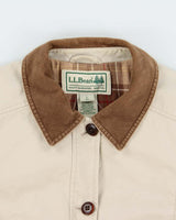 Vintage 00s L.L Bean Canvas Corduroy Chore Field Barn Jacket - L