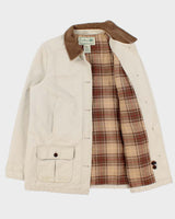 Vintage 00s L.L Bean Canvas Corduroy Chore Field Barn Jacket - L