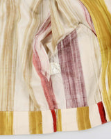 Vintage SS1994 Issey Miyake Paint Striped Lightweight Cotton Canvas Jacket - L