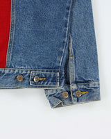 Vintage Pendleton 'Let'Er Buck' Wool Patch Medium Wash Trucker Jacket - XXL