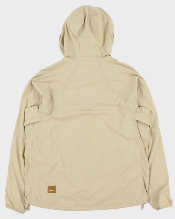 Lululemon Desert Khaki Grid Shell Lightweight Half-Zip Pullover Running Jacket - L
