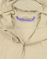 Lululemon Desert Khaki Grid Shell Lightweight Half-Zip Pullover Running Jacket - L