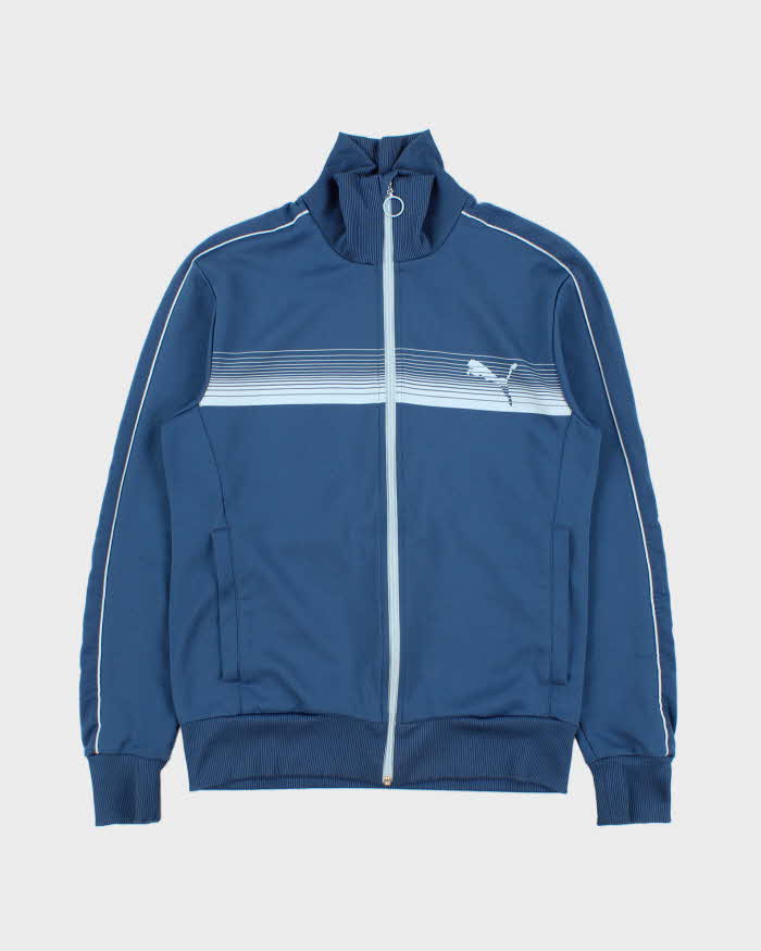 Vintage Y2K 00's Puma Striped Funnel Neck Track Jacket - S