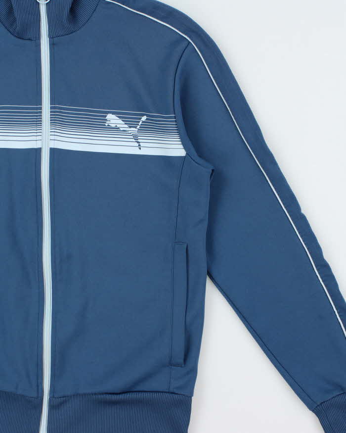 Vintage Y2K 00's Puma Striped Funnel Neck Track Jacket - S