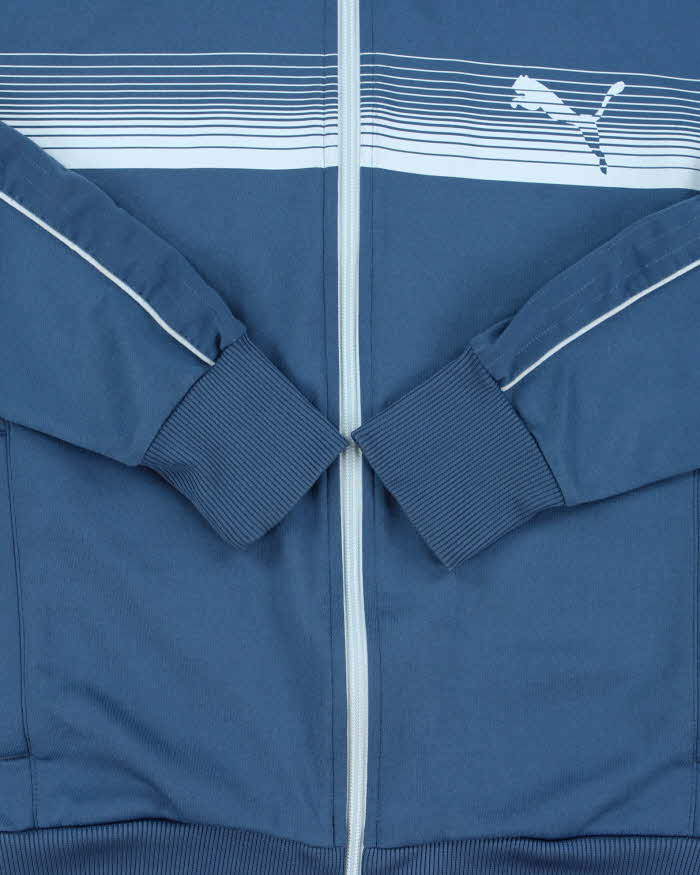 Vintage Y2K 00's Puma Striped Funnel Neck Track Jacket - S