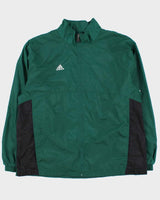 Vintage Y2K 00s Adidas Lightweight 3-Stripe Waterproof Shell Jacket - XL