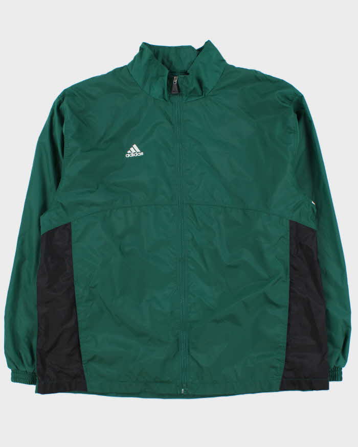 Vintage Y2K 00s Adidas Lightweight 3-Stripe Waterproof Shell Jacket - XL