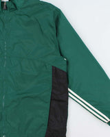 Vintage Y2K 00s Adidas Lightweight 3-Stripe Waterproof Shell Jacket - XL