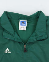 Vintage Y2K 00s Adidas Lightweight 3-Stripe Waterproof Shell Jacket - XL