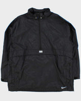 Vintage Y2K 00s Nike Shell Half-Zip Hooded Pullover Windbreaker Jacket - XL