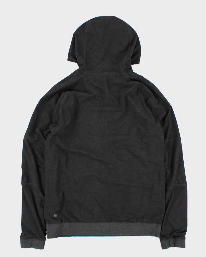 Lululemon Marl Grey Reversible Soft Shell Half-Zip Running Jacket - M