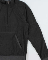 Lululemon Marl Grey Reversible Soft Shell Half-Zip Running Jacket - M