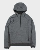 Lululemon Marl Grey Reversible Soft Shell Half-Zip Running Jacket - M