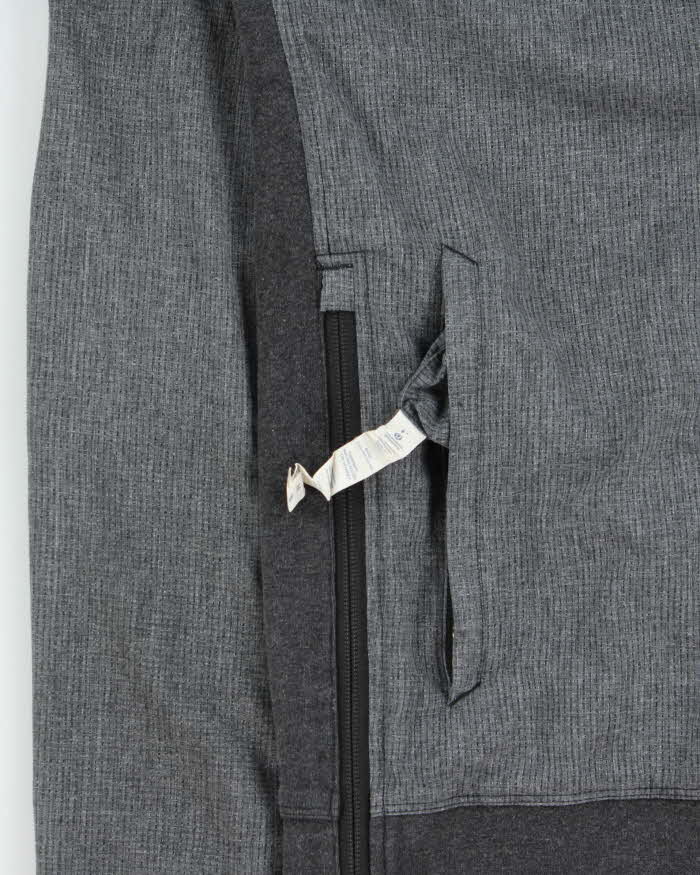 Lululemon Marl Grey Reversible Soft Shell Half-Zip Running Jacket - M