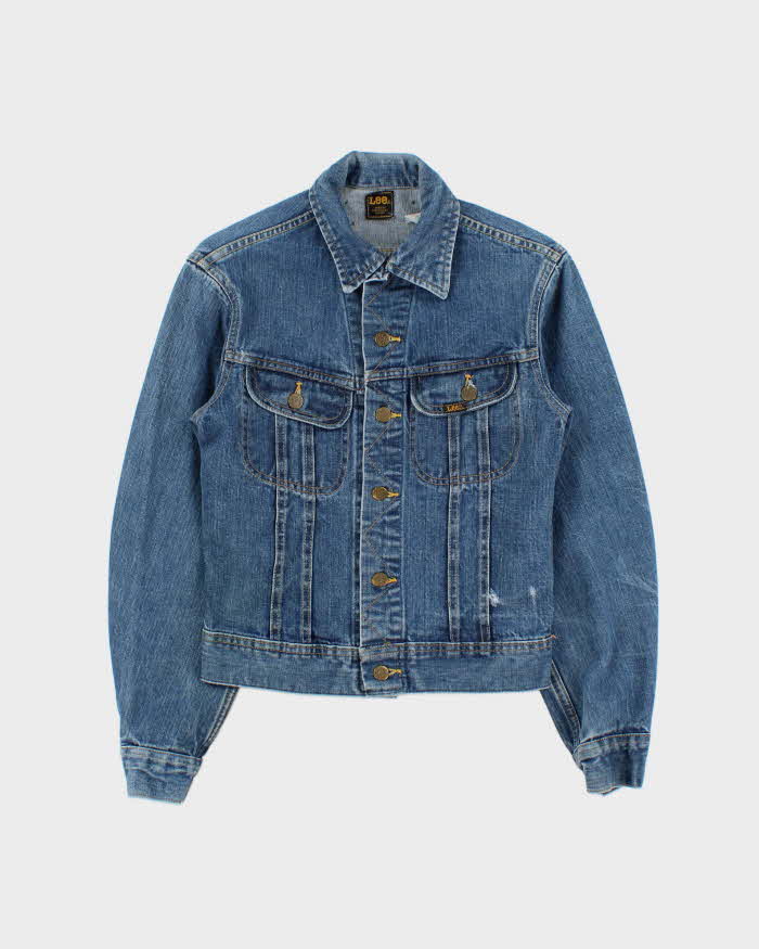 Vintage 1970s Lee Riders Made In Canada Medium Wash Denim Trucker Jacket - S