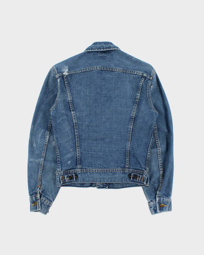 Vintage 1970s Lee Riders Made In Canada Medium Wash Denim Trucker Jacket - S