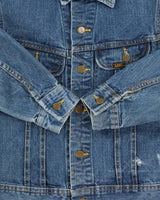 Vintage 1970s Lee Riders Made In Canada Medium Wash Denim Trucker Jacket - S