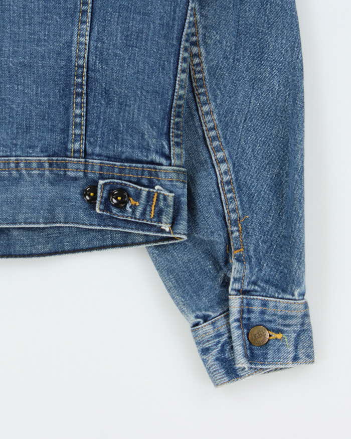 Vintage 1970s Lee Riders Made In Canada Medium Wash Denim Trucker Jacket - S