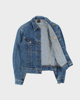 Vintage 1970s Lee Riders Made In Canada Medium Wash Denim Trucker Jacket - S