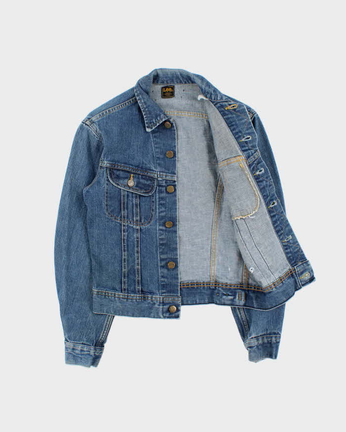 Vintage 1970s Lee Riders Made In Canada Medium Wash Denim Trucker Jacket - S