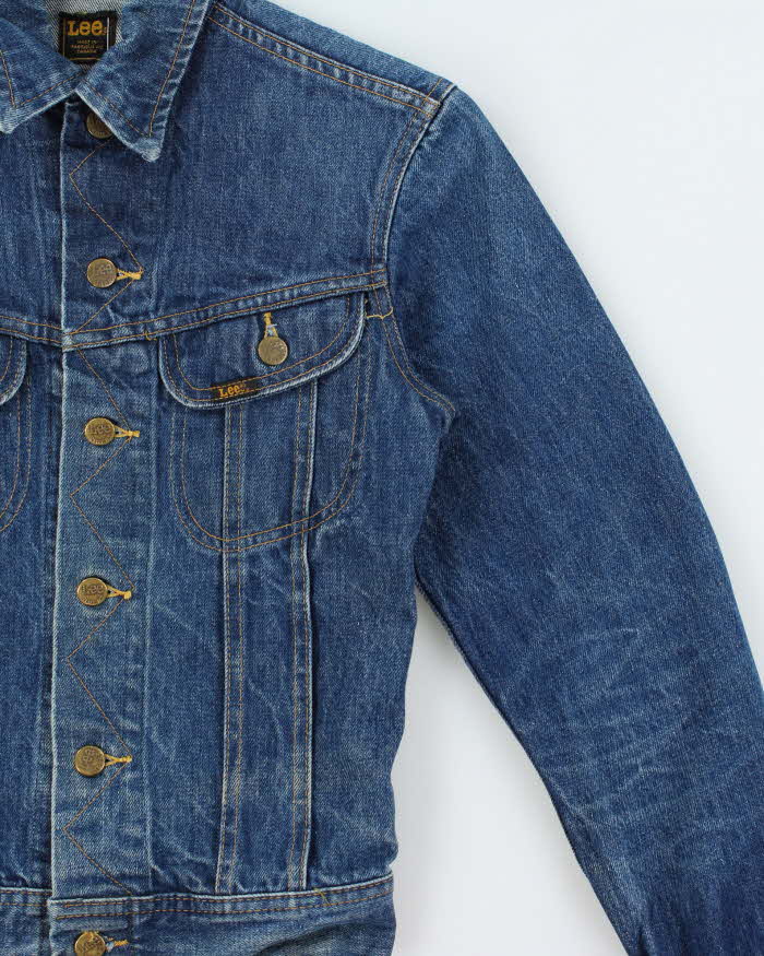 Vintage 1970s Lee Riders Made In Canada Medium Wash Denim Trucker Jacket - S