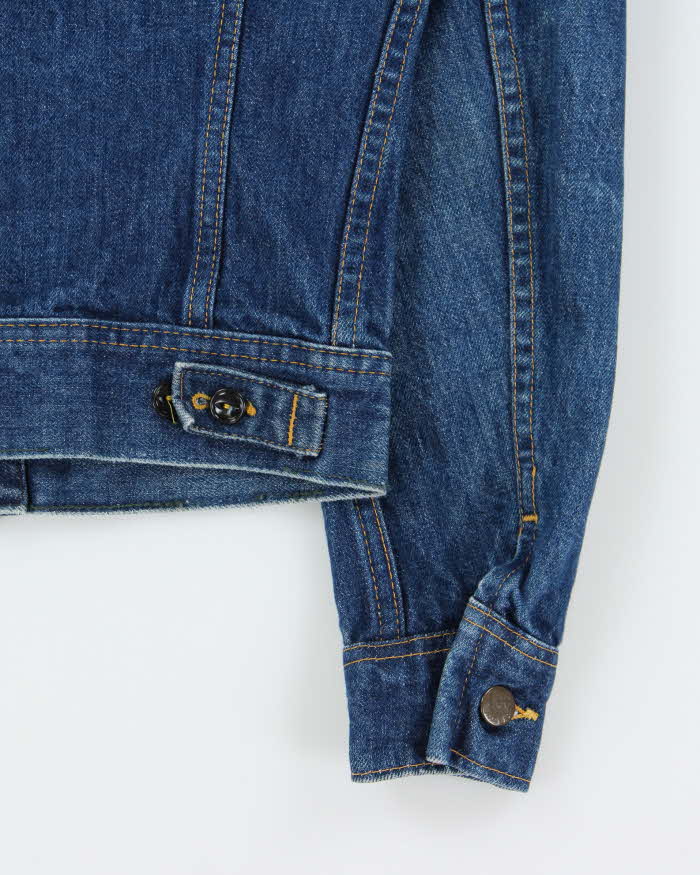 Vintage 1970s Lee Riders Made In Canada Medium Wash Denim Trucker Jacket - S