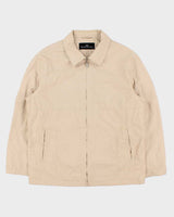 Vintage Y2K 00s Balenciaga Twill Striped Canvas Harrington Jacket - M