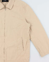 Vintage Y2K 00s Balenciaga Twill Striped Canvas Harrington Jacket - M