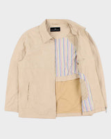 Vintage Y2K 00s Balenciaga Twill Striped Canvas Harrington Jacket - M