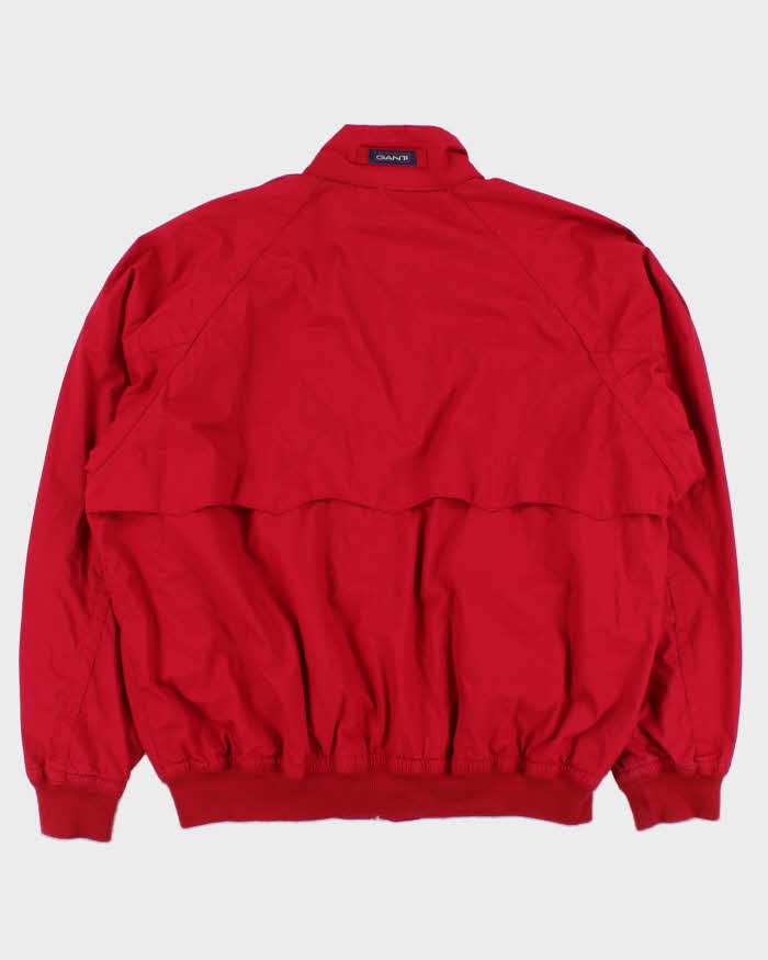 Vintage 1990s Tradition By Gant Chateau Cotton Canvas Tartan Lined Harrington Jacket - XL