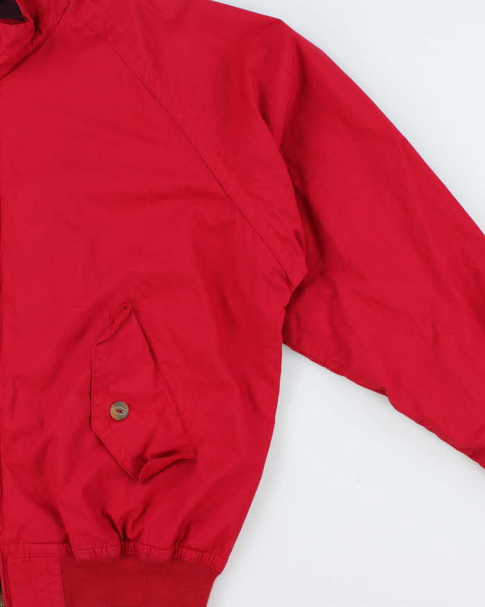 Vintage 1990s Tradition By Gant Chateau Cotton Canvas Tartan Lined Harrington Jacket - XL