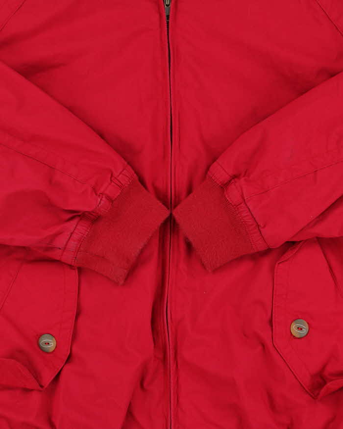 Vintage 1990s Tradition By Gant Chateau Cotton Canvas Tartan Lined Harrington Jacket - XL