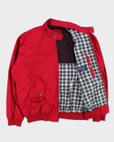 Vintage 1990s Tradition By Gant Chateau Cotton Canvas Tartan Lined Harrington Jacket - XL