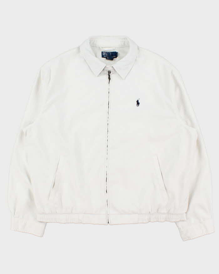 Vintage Y2K 00s Polo Ralph Lauren Soft Shell Bi-Swing Harrington Jacket - L