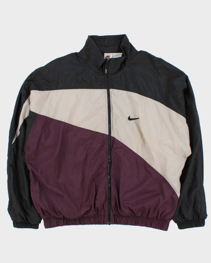 Vintage 1990s Nike Big Swoosh Classic Shell Windbreaker Jacket - L