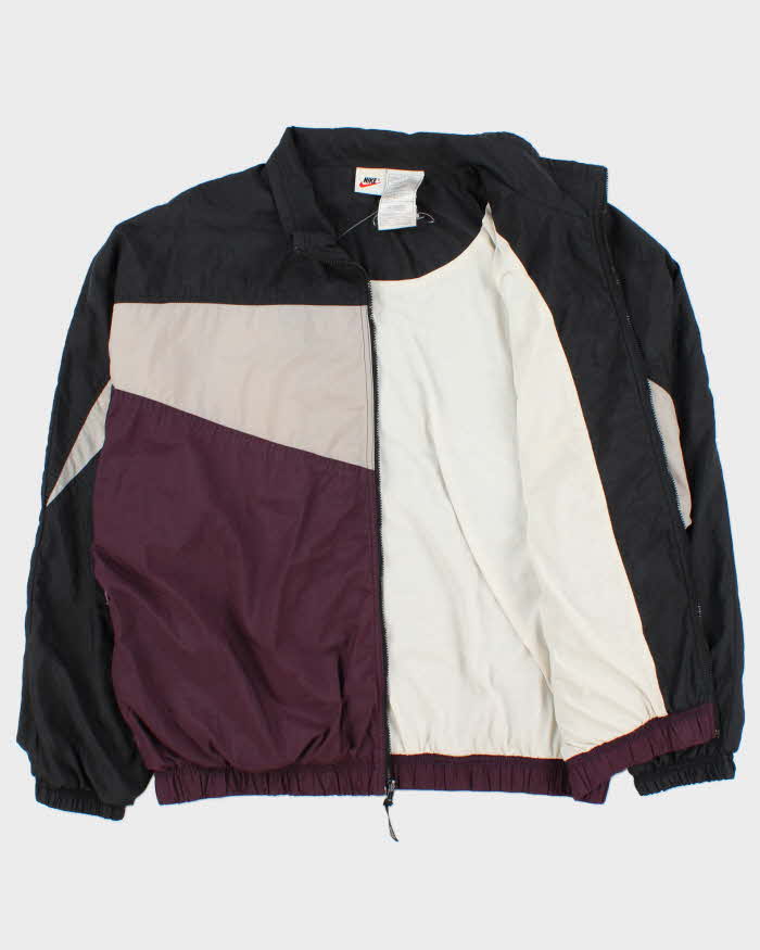 Vintage 1990s Nike Big Swoosh Classic Shell Windbreaker Jacket - L