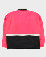 Vintage 1988 Nike Neon Pink Shell Hooded Windbreaker Jacket - L
