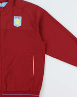 Vintage 2008 Nike Aston Villa FC Claret Soft Shell Football Training Bomber Jacket - XL