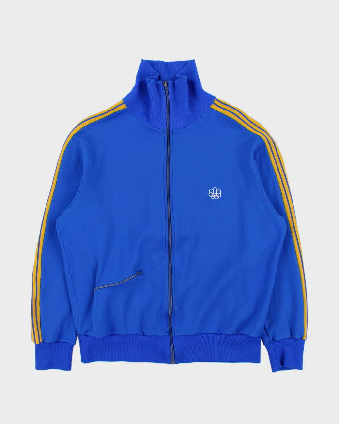 Vintage 1976 Adidas Originals Montreal Summer Olympics Funnel Neck Track Jacket - M