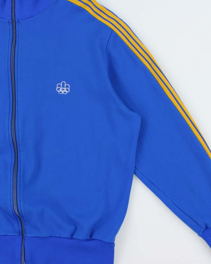 Vintage 1976 Adidas Originals Montreal Summer Olympics Funnel Neck Track Jacket - M