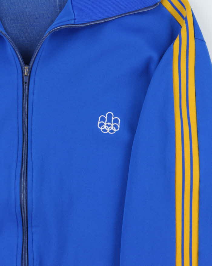 Vintage 1976 Adidas Originals Montreal Summer Olympics Funnel Neck Track Jacket - M