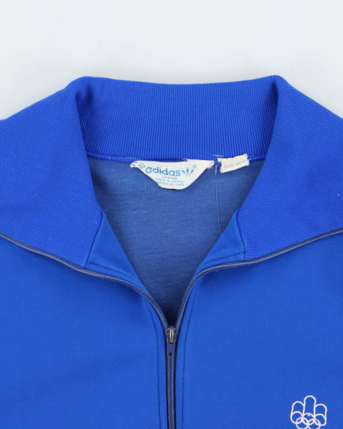 Vintage 1976 Adidas Originals Montreal Summer Olympics Funnel Neck Track Jacket - M