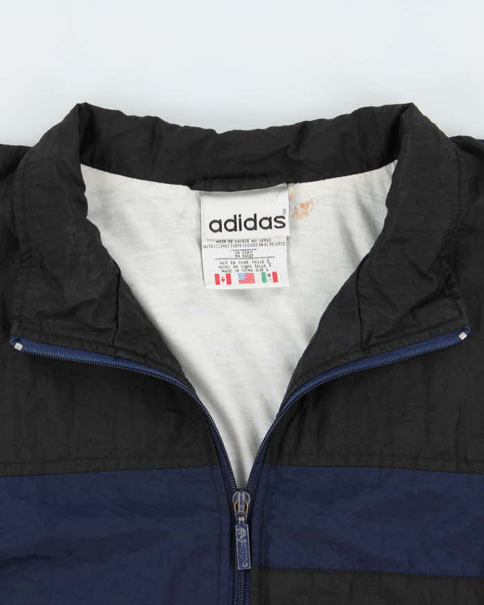 Vintage 1990s Adidas Athletes World Classic Shell Windbreaker Jacket - L