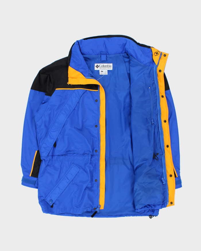 Vintage Y2K 00s Columbia Colourblock Waterproof Shell Funnel-Neck Technical Jacket - L