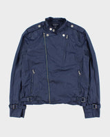 Vintage Y2K 00s Guess Shell Cafe Racer Moto Jacket - M