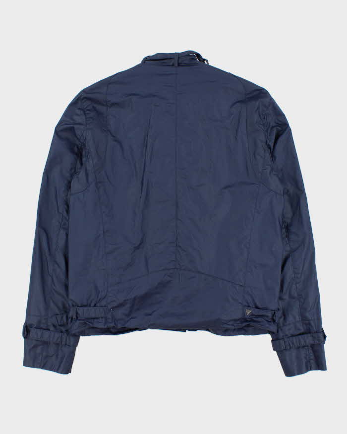 Vintage Y2K 00s Guess Shell Cafe Racer Moto Jacket - M