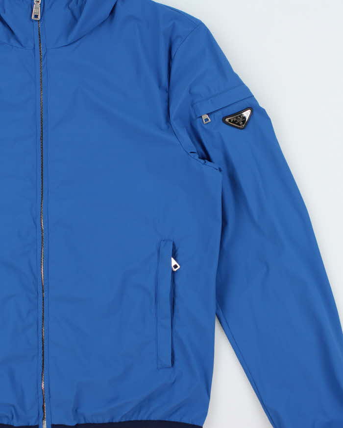 SS2013 Prada Re-Nylon Lightweight Hooded Bomber Jacket - M