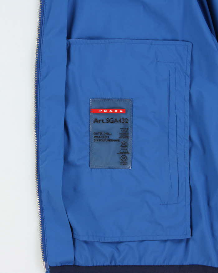 SS2013 Prada Re-Nylon Lightweight Hooded Bomber Jacket - M
