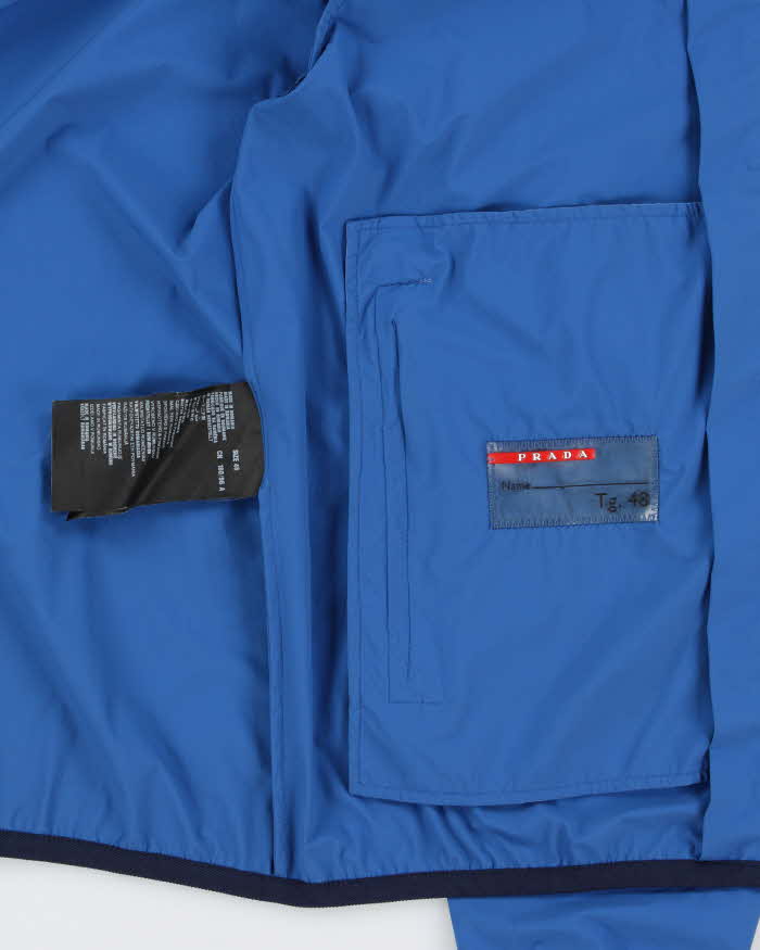 SS2013 Prada Re-Nylon Lightweight Hooded Bomber Jacket - M